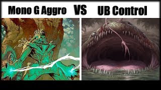 Mono Geen Aggro vs BlueBlack Control  Game 1 Pauper [upl. by Surad631]