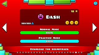 Geometry Dash 22 – “Dash” 100 Complete All Coins [upl. by Sadnak]