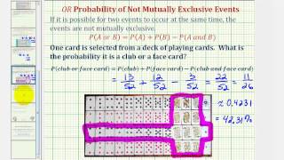 Ex Probability of Events that are NOT Mutually Exclusive Events [upl. by Samid447]