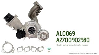 A2700902980 Turbo AL0069 9V106 For Mercedes A250 B250 CLA250 GLA250 M270920 Engine [upl. by Bascomb]