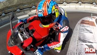 Ducati 1199 Panigale first ride [upl. by Ellennod]