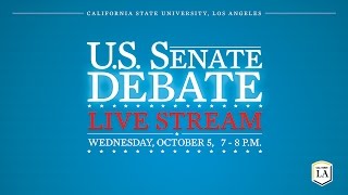 US Senate Debate at Cal State LA [upl. by Tobias]