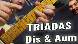 Como Hacer TRIADAS Disminuidas y Aumentadas para Guitarra Ep18 [upl. by Ztirf]