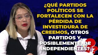 Partidos POLÍTICOS Que Se Fortalecen Con La Perdida De INVESTIDURA De Creemos [upl. by Shelah930]