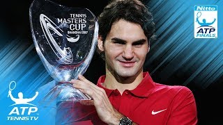 Federer v Ferrer ATP Finals 2007 Final Highlights [upl. by Anaibib]