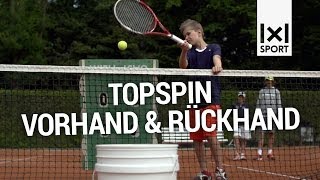 Kreatives TennisGrundlagentraining Übung zur TopspinTechnik [upl. by Josh344]