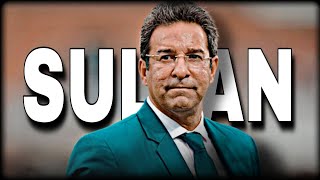 WASIM AKRAM X DAKU  WASIM AKRAM ATTITUDE STATUS  SULTAN OF SWING ❤️🔥 [upl. by Sitof]