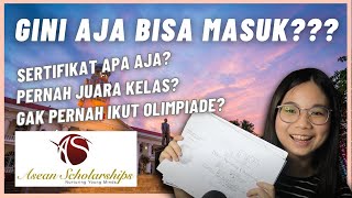 PRESTASI YANG DULU AKU DAFTARKAN UNTUK ASEAN SCHOLARSHIP  TIPS ASEAN SCHOLARSHIP [upl. by Carrie]