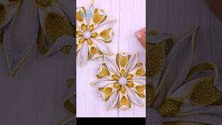 Snowflakes Ornaments❄️DIY Christmas Decoration Ideas shorts christmas showflakes craft decor [upl. by Goar]