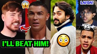 WAR IS ON Ronaldo CHALLENGES MrBeast 😱🔥 Bhuvan Bam Honey Singh Total Gaming AP Dhillon GOAT [upl. by Yc]