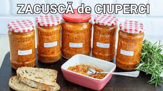 Zacuscă de Ciuperci Champignon și Pleurotus 🍄 – Rețeta Simplă pentru Iarnă 🍽️ [upl. by Ecinnahs821]