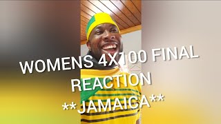 Womens 4x100m Final Reaction Tokyo Olympics  JAMAICA INDEPENDENCE DAY [upl. by Atirb636]