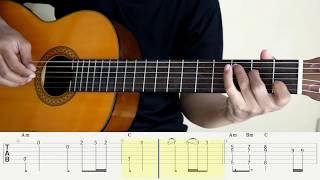 SOLO  JENNIE BLACKPINK  Fingerstyle Guitar  Tutorial TAB [upl. by Hanako]