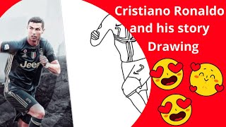 How To Draw a Football Player Cristiano Ronaldo [upl. by Brink]