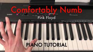 Learn How to Play Comfortably Numb  Pink Floyd Piano Tutorial  Simple Version [upl. by Margarethe111]