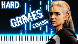 Grimes  Genesis  HARD Piano Tutorial by OCTOBER [upl. by Oelgnaed253]