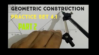 Geometric construction std 10th practice set 41 I Part 2 I Construction of similar triangles I [upl. by Ihskaneem]