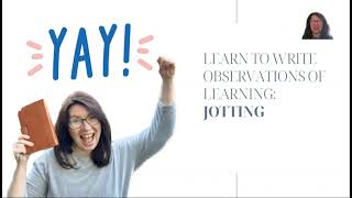 How to write observations of learning jottings [upl. by Clymer]