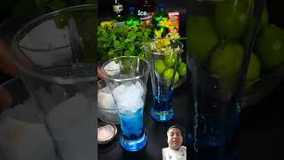 Mocktail mojito bluelagoonmocktailshotsvideo viralvideo [upl. by Laktasic710]