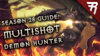 Diablo 3 Season 30 Demon Hunter Unhallowed Essence Multishot Build Guide 277 [upl. by Pren]