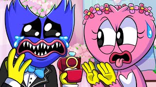 Nightmare Huggy Wuggy Gets Married Poppy Playtime 3 Animation [upl. by Derfla]