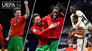 PORTUGAL All GOALS to win FUTSAL EURO 2022 [upl. by Culberson]