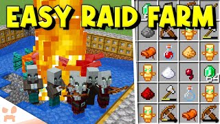 BEST MINECRAFT 121 RAID FARM  Easy Efficient No Redstone [upl. by Havelock]