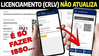 LICENCIAMENTO PAGO NÃO ATUALIZA NO APP CARTEIRA DIGITAL DE TRÂNSITO  COMO ATUALIZAR O CRLV [upl. by Dorkas]