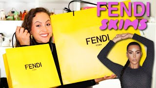 FENDI X SKIMS UNBOXING amp First Impressions Try on amp Sizing Info [upl. by Anette]