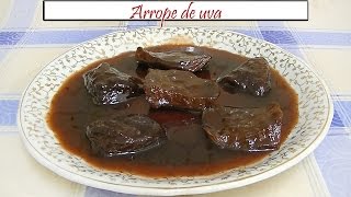 Arrope de uva  Receta de Cocina en Familia [upl. by Eilsew522]