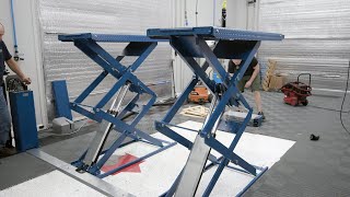 Nussbaum Jumbo HF 7 Scissor Lift Installation [upl. by Skilken]