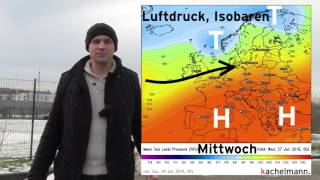 kachelmannwettercom Wochenvideo für die 4 KW vom 25 bis 29012016 [upl. by Ytsirk]