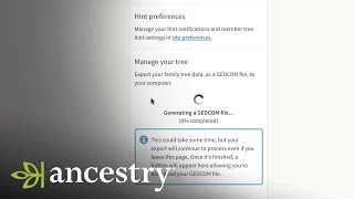 How To Create and Download a GEDCOM  Ancestry Academy  Ancestry [upl. by Velick279]