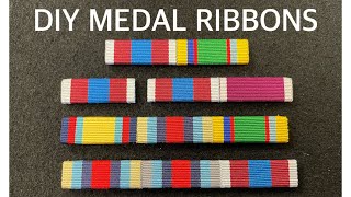 How to make British military medal ribbon bars [upl. by Anirazc]