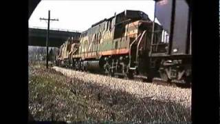 Central Vermont amp Conrail action PalmerMA 04241990 [upl. by Jenesia]