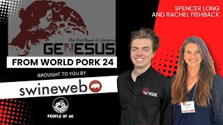 Exclusive 2024 World Pork Expo Interview Genesus Genetics Spencer Long with Rachel Fishback [upl. by Adnohsed]