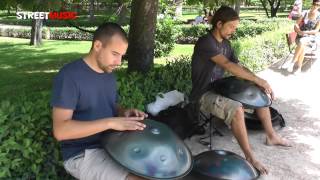 Panakos Project Música Handpan  Busking in El Retiro Madrid [upl. by Hartnett]