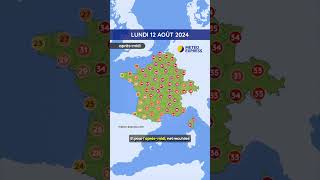 Météo du Lundi 12 au Mercredi 14 Août 2024 [upl. by Ojiram]