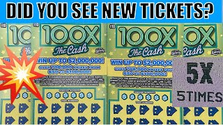 100X THE CASH 5X WIN 🤑 NEW FLORIDA LOTTERY SCRATCHOFFS 🥳COIN GIVEAWAY 🔥 2000000 TOP PRIZE [upl. by Corsetti]