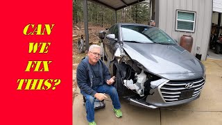 2018 Hyundai Elantra Crash Damage Repair Part 1 diy automobile cars [upl. by Rolyt]