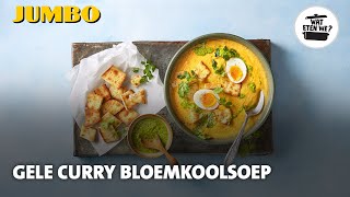 Wat eten we Gele curry bloemkoolsoep [upl. by Chan]