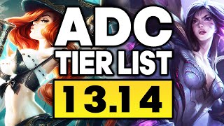 ADC TIER LIST PATCH 1314  The Best ADCs Builds amp Runes to Climb With  League of Legends [upl. by Cassella99]