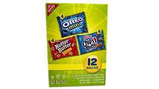 MINI Cookies Unwrapping Oreo Nutter Butter Chips Ahoy Nabisco [upl. by Tnilc468]