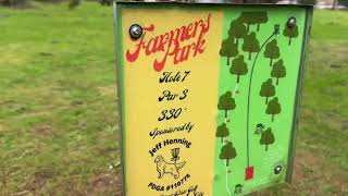 Video187  Farmers Park Disc Golf Course  Front 8  No Score Disc Golf Shoot Around [upl. by Womack]