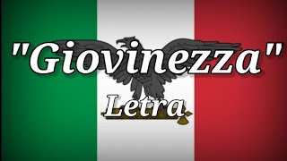 quotGiovinezzaquotHimno Del Partido Fascista ItalianoLetra [upl. by Relyuc]