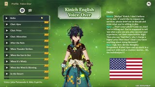 Kinich amp Ajaw English Voice Lines by John Patneaude amp Abby Espiritu  Genshin Impact 50 [upl. by Fafa]