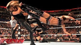 Natalya amp The Bella Twins vs Summer Rae AJ Lee amp Tamina Snuka Raw Dec 2 2013 [upl. by Novaj]