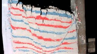 Bookshelf type failure in hemihydrate  geological analoge modelling [upl. by Acnairb]