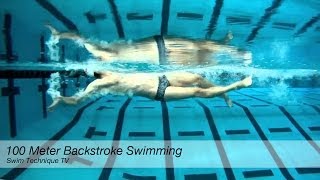 100 Meter Backstroke Swimming Technique [upl. by Pardoes]