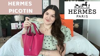 Hermes Picotin 18 Bag One Year Review  H Journey Bag Tips [upl. by Whiffen]